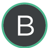 the letter B